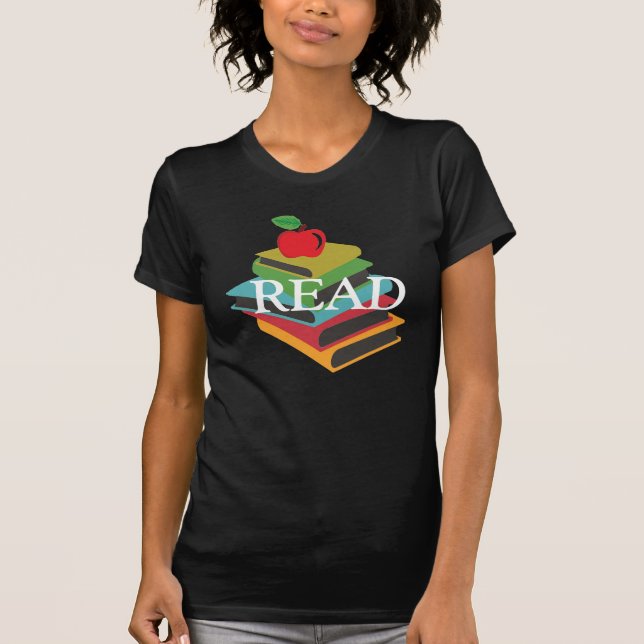 READ Apple and Books  T-Shirt (Front)