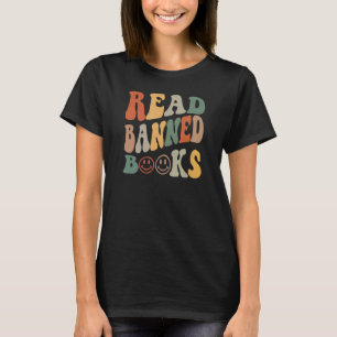 Read Banned Books Book Retro T-Shirt
