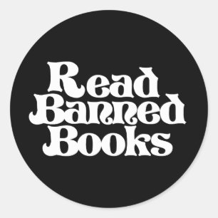 Read Banned Books Classic Round Sticker