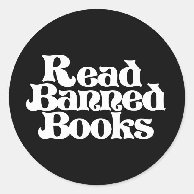 Read Banned Books Classic Round Sticker (Front)