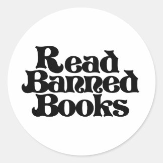 Read Banned Books Classic Round Sticker