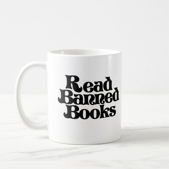 Read Banned Books Coffee Mug (Left)