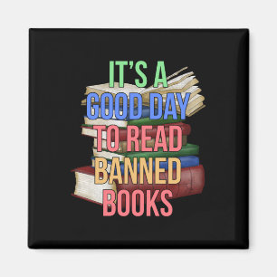 Read Banned Books Librarian Bookworm Book Reader Magnet