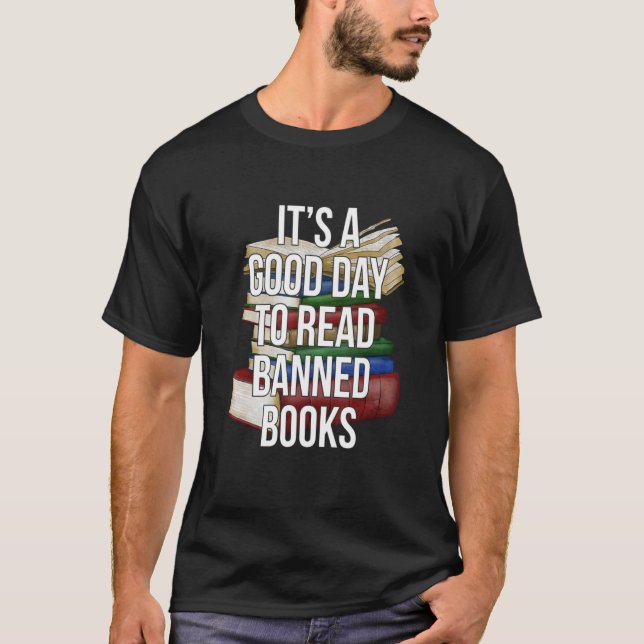 Read Banned Books Librarian Bookworm Book Reader T-Shirt (Front)