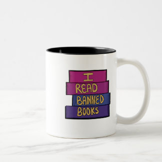 Read Banned Books Two-Tone Coffee Mug