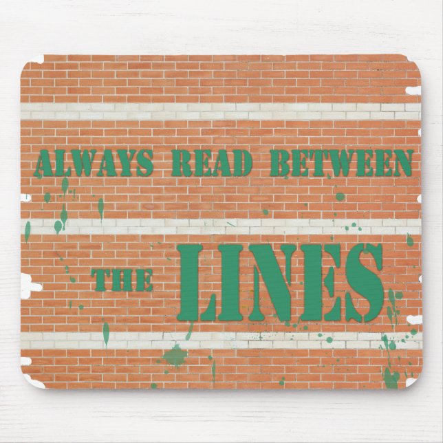 Read Between the Lines Mouse Pad (Front)