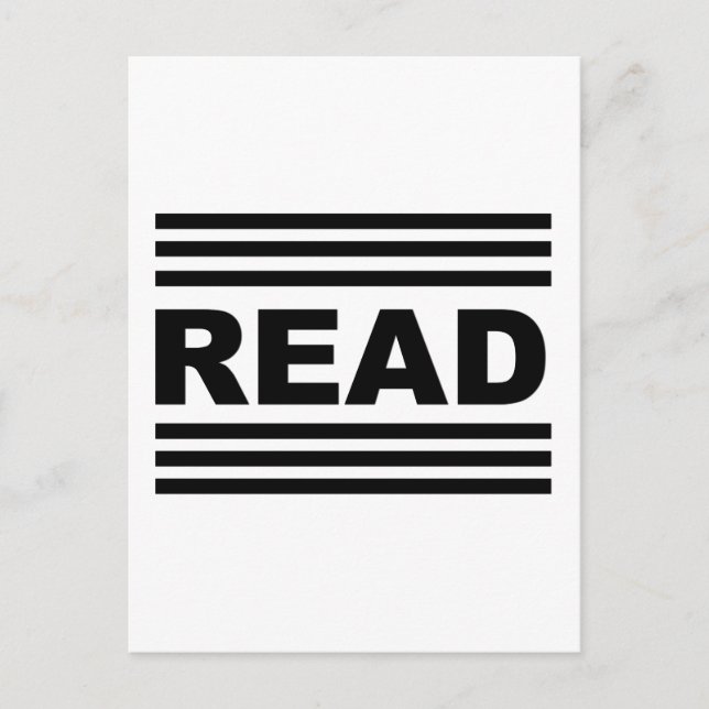 Read Between The Lines Postcard (Front)