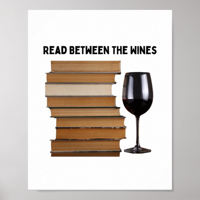 Read Between the Wines Wall Art (Front)
