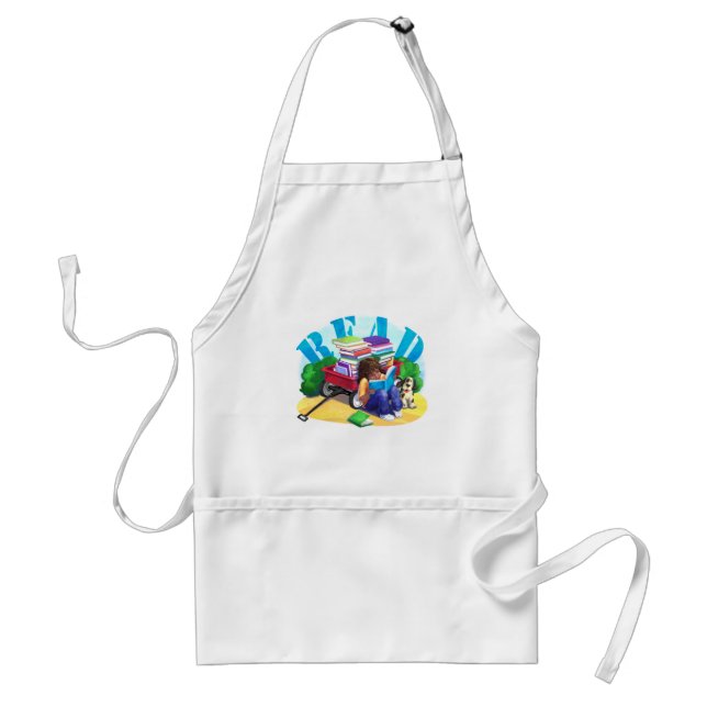 READ Book Wagon Art Standard Apron (Front)