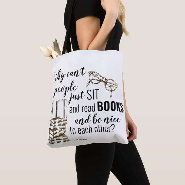 Read Books. Be Nice to Each Other. Tote Bag (Close Up)
