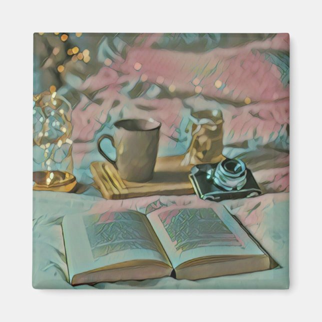 Read Books, Drink Coffee Magnet (Front)