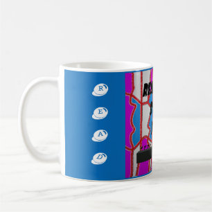 Read Books messahe with art hippy patterns Coffee Mug
