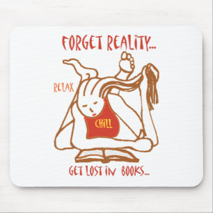READ bookworm mousepad
