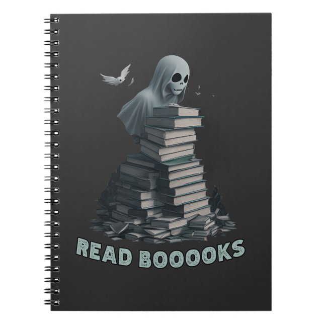 Read booooks, Ghost reading books (Front)