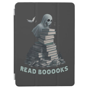 Read booooks, Ghost reading books iPad Air Cover