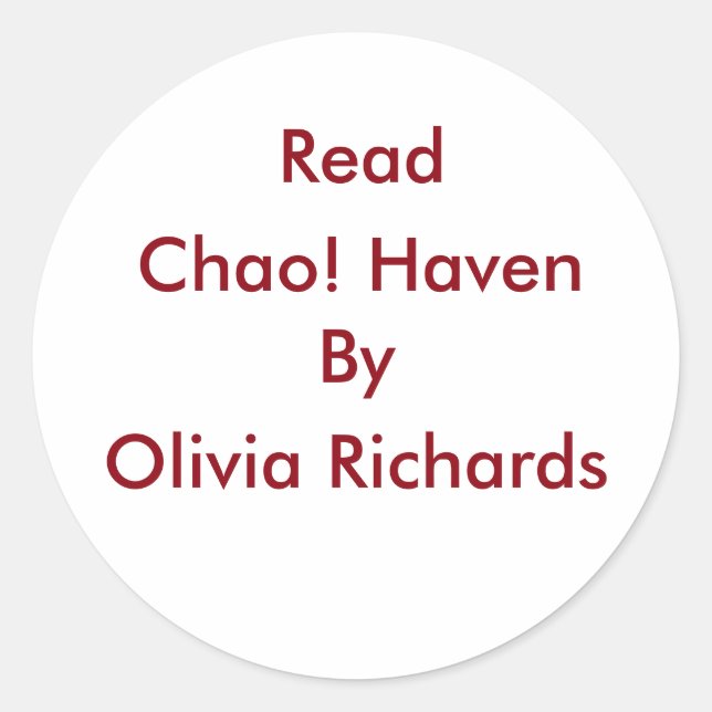 Read Chao! Sticker (Front)