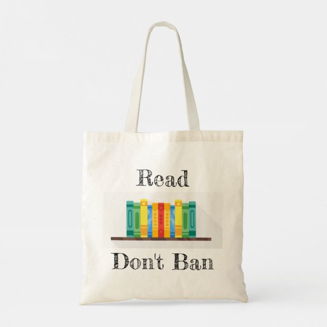 Read Don't Ban Tote Bag (Back)