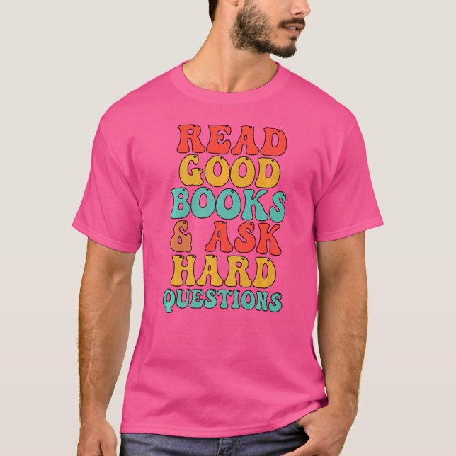 Read Good Books Reading Teacher Reading Interventi T-Shirt (Front)