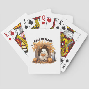 Read in Peace Boo Ghost Playing Cards