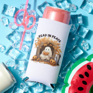 Read in Peace Boo Ghost Seltzer Can Cooler