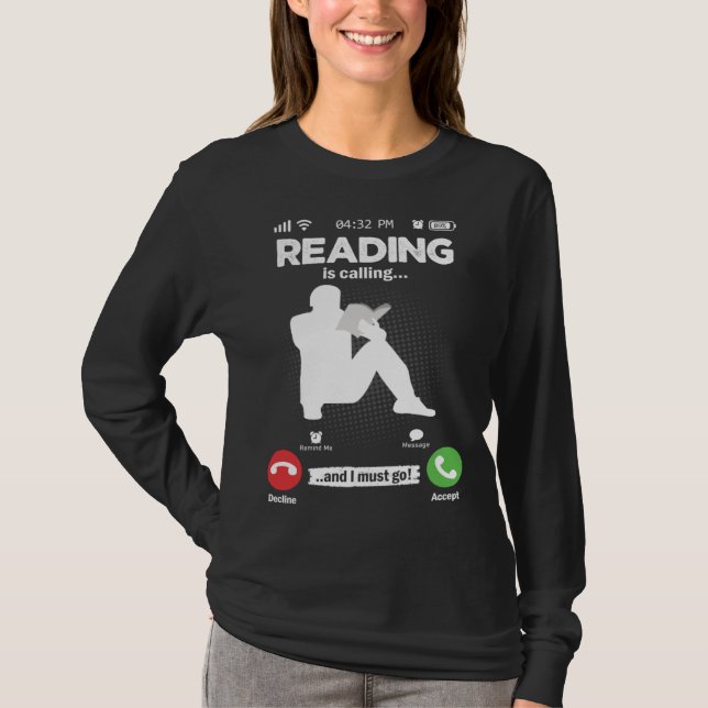 Read Is Calling I Must Go Library Books Hobby Read T-Shirt (Front)