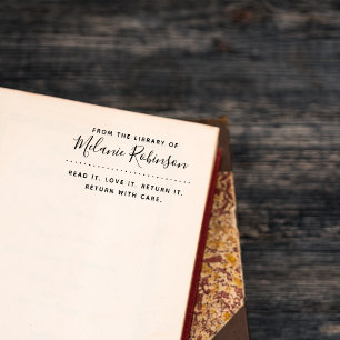 Read It. Love It. Return It. Custom Library Rubber Stamp