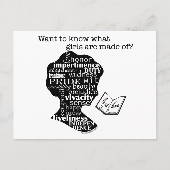Read Jane Austen Postcard (Front)