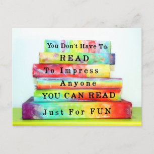 Read Just For Fun Postcard