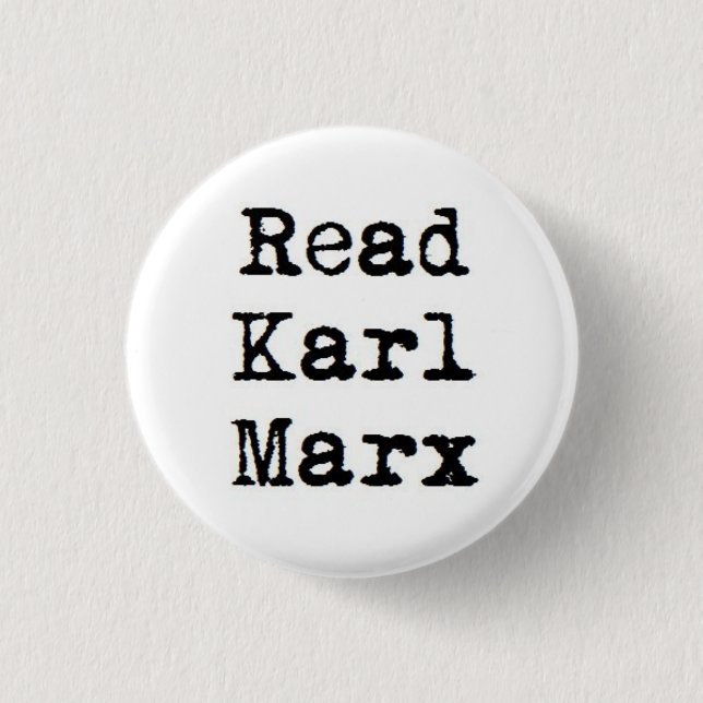 Read Karl Marx 3 Cm Round Badge (Front)