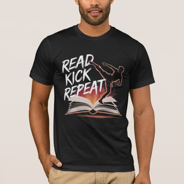 Read, Kick, Repeat T-Shirt (Front)