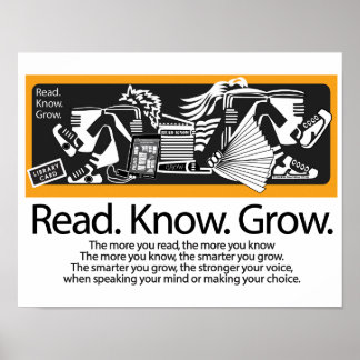 READ. KNOW. GROW. POSTER