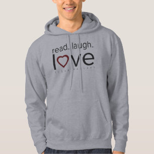 read. laugh. love. hoodie (front design)