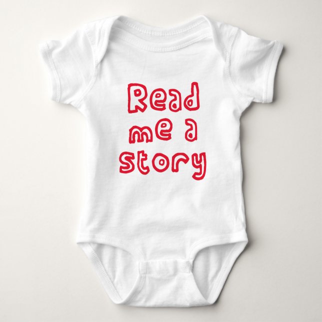 Read me a story! baby bodysuit (Front)