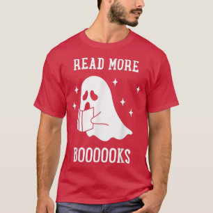 Read More Book Ghost Halloween Librarian Reading T T-Shirt