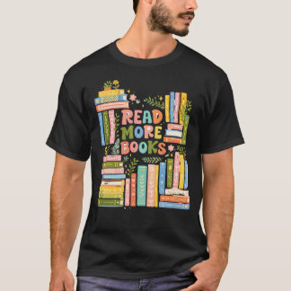 Read More Books | Colourful Watercolor Reader Desi T-Shirt