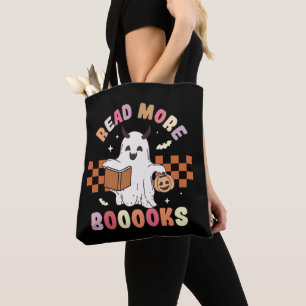 Read More Books   Halloween book lovers Tote Bag