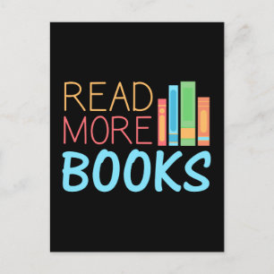 Read More Books Postcard