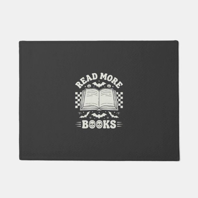 Read More Books Retro Halloween Book Lover Doormat (Front)