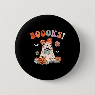Read More Books Spooky Teacher Cute Halloween Wome 6 Cm Round Badge