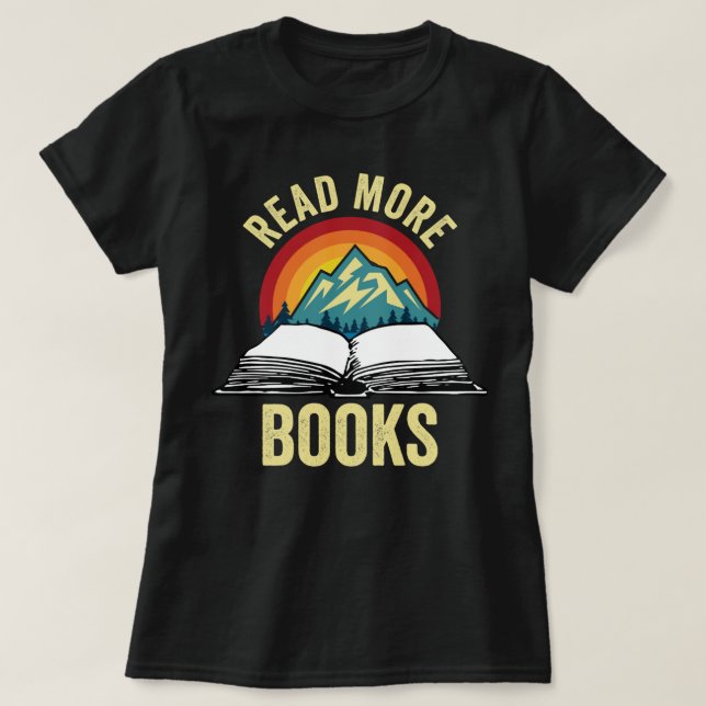 Read More Books T-Shirt (Design Front)