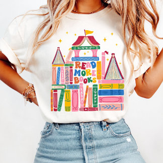 Read More Books Teacher Shirt Book Lover Teacher