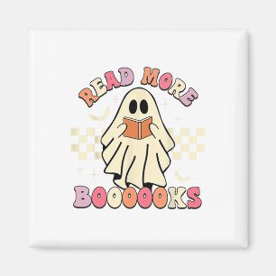 Read More Boooooks Cute Ghost Read More Boooooks H Magnet