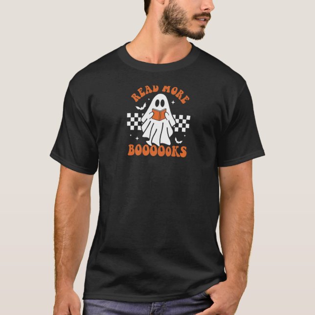 Read more boooooks Cute Ghost Read more boooooks H T-Shirt (Front)