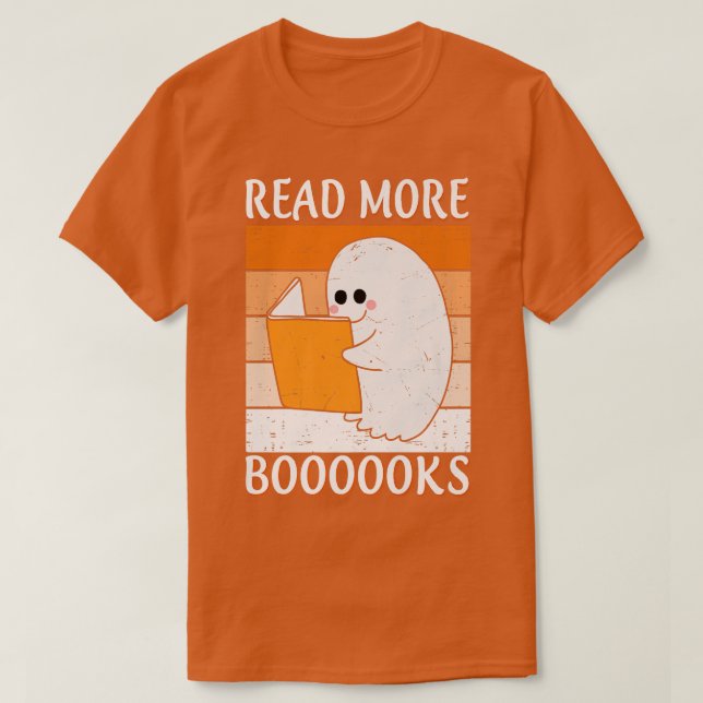 Read more boooooks Cute Ghost Read more boooooks H T-Shirt (Design Front)
