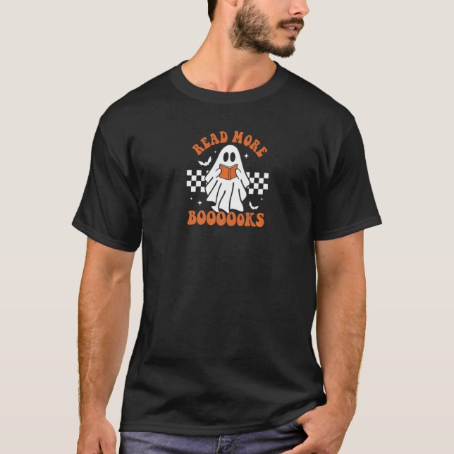 Read more boooooks Cute Ghost Read more boooooks H T-Shirt (Front)