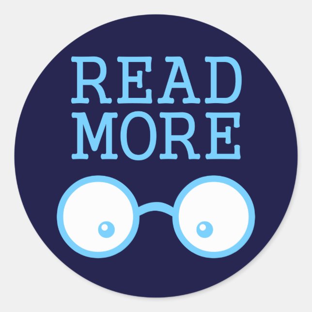 Read More Classic Round Sticker (Front)