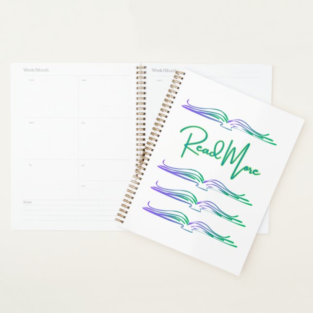 Read More in Green and Blue Planner (Display)