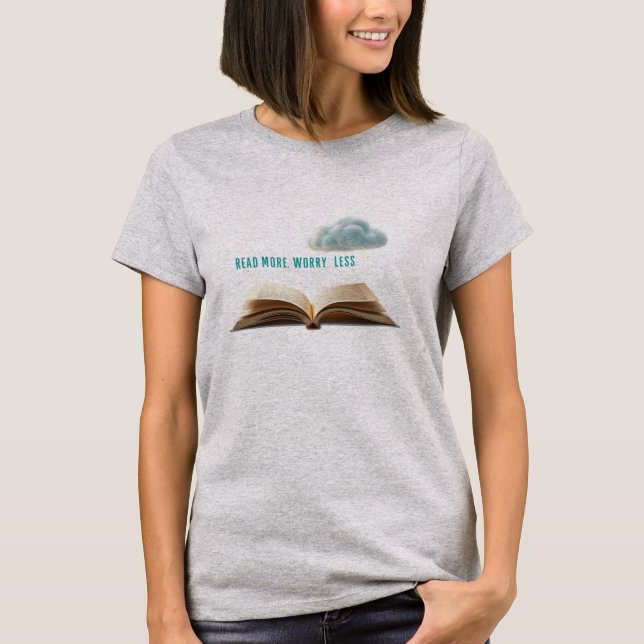 Read More Worry Less Women's T-Shirt - Aesthetic  (Front)