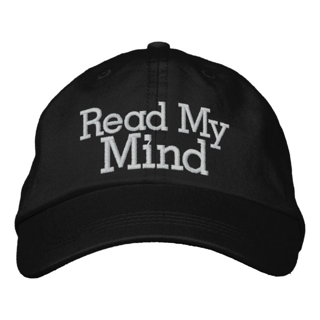 Read My Mind Embroidered Hat (Front)