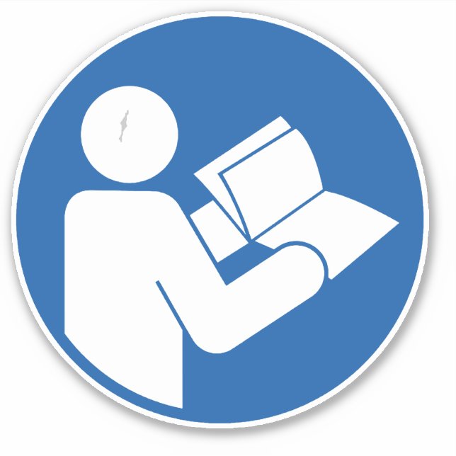 Read Operator Manual Before Servicing Label (Front)
